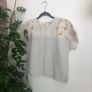 Madewell limited edition floral print top